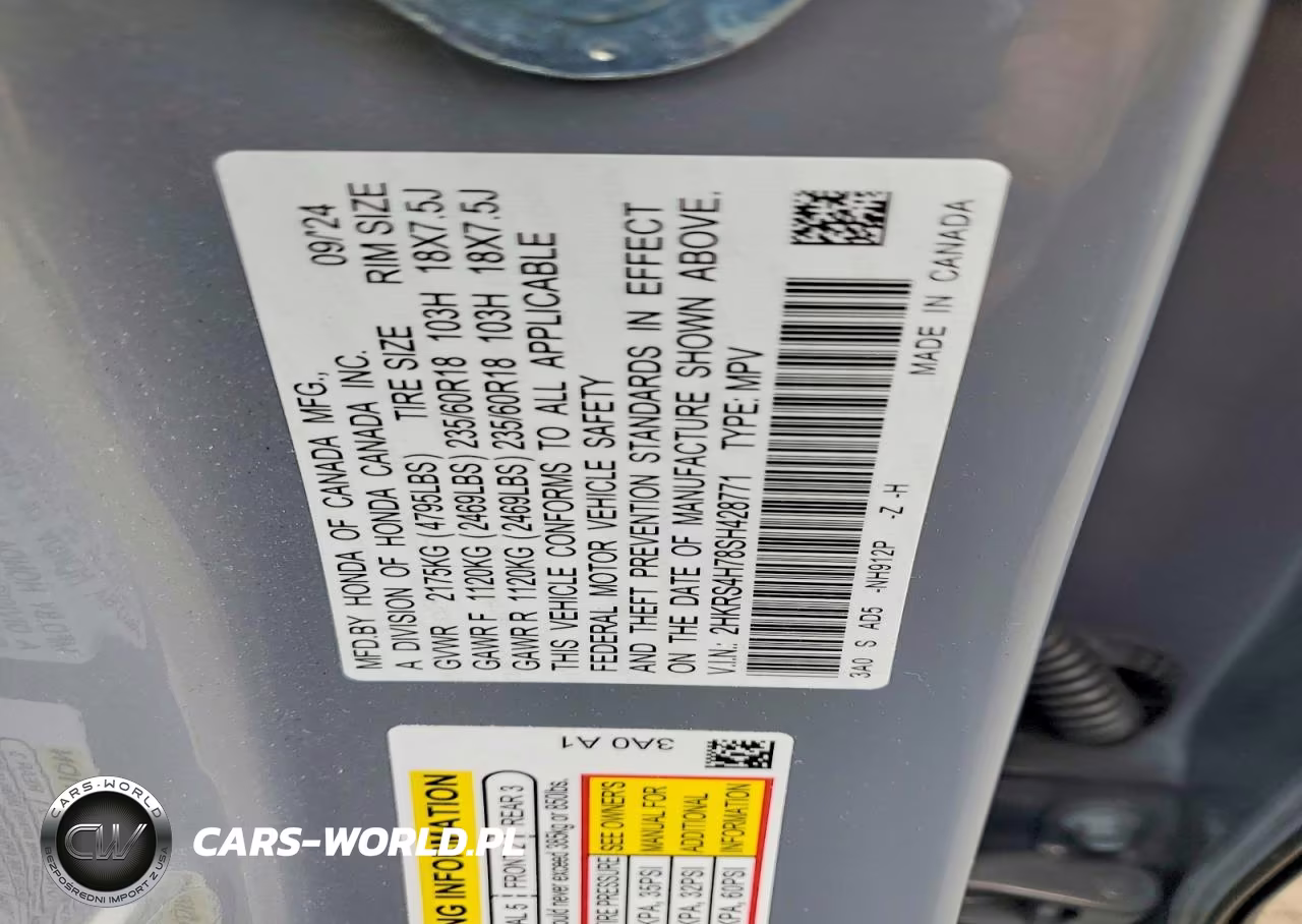 2025 Honda Cr-V Exl VIN:2HKRS4H78SH428771 - 14