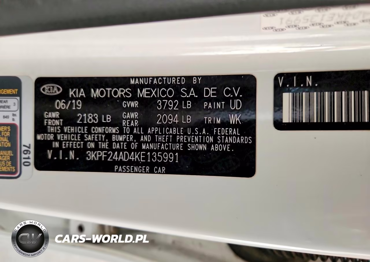 2019 Kia Forte Lxs VIN:3KPF24AD4KE135991 - 12