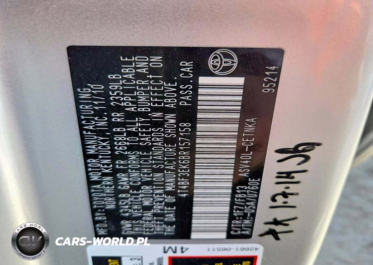 2011 Toyota Camry Le VIN:4T4BF3EK6BR157158 - 12