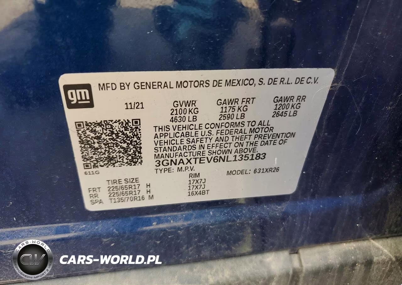 2022 Chevrolet Equinox Lt VIN:3GNAXTEV6NL135183 - 13