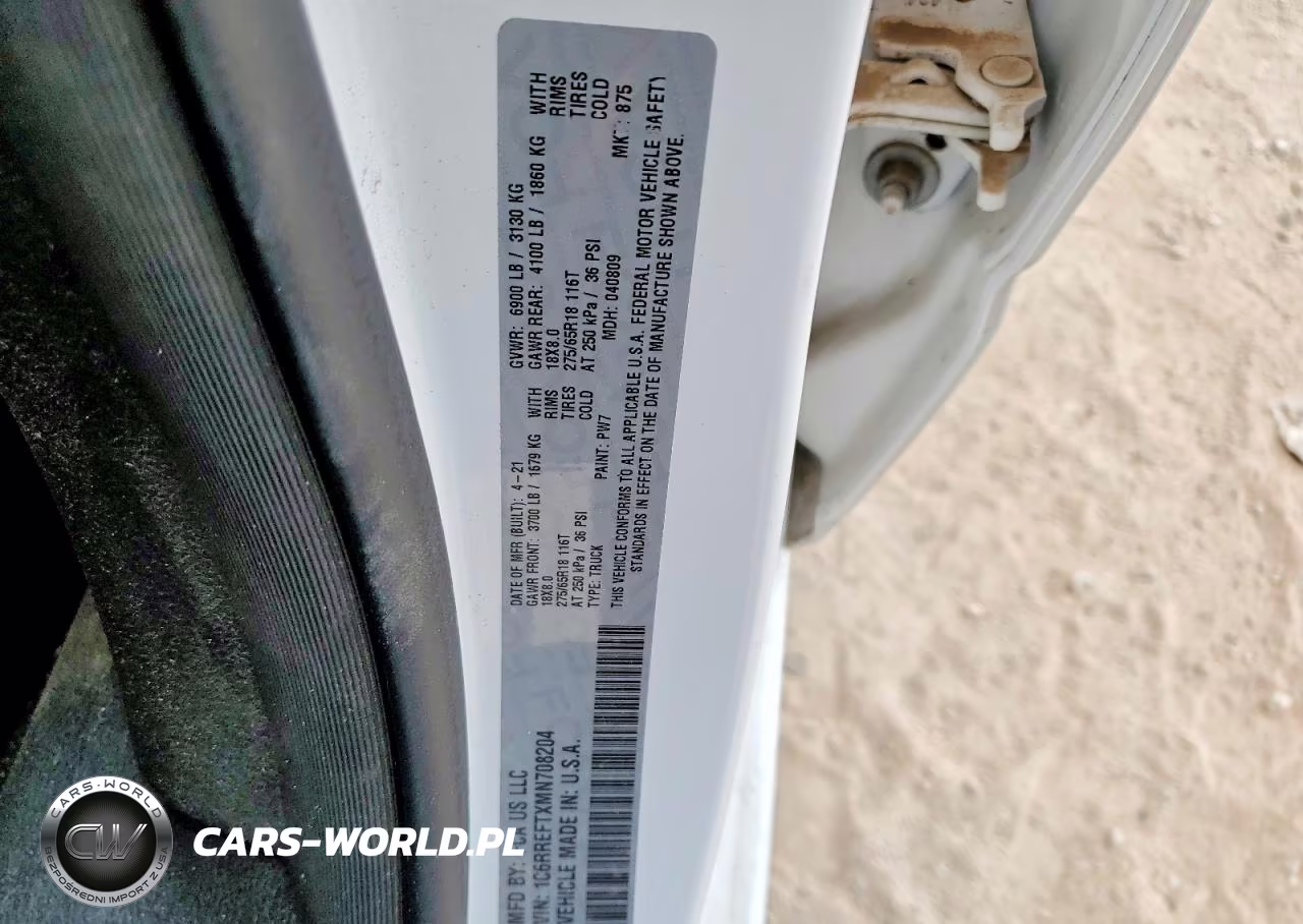 2021 Ram 1500 Big Horn VIN:1C6RREFTXMN708204 - 12