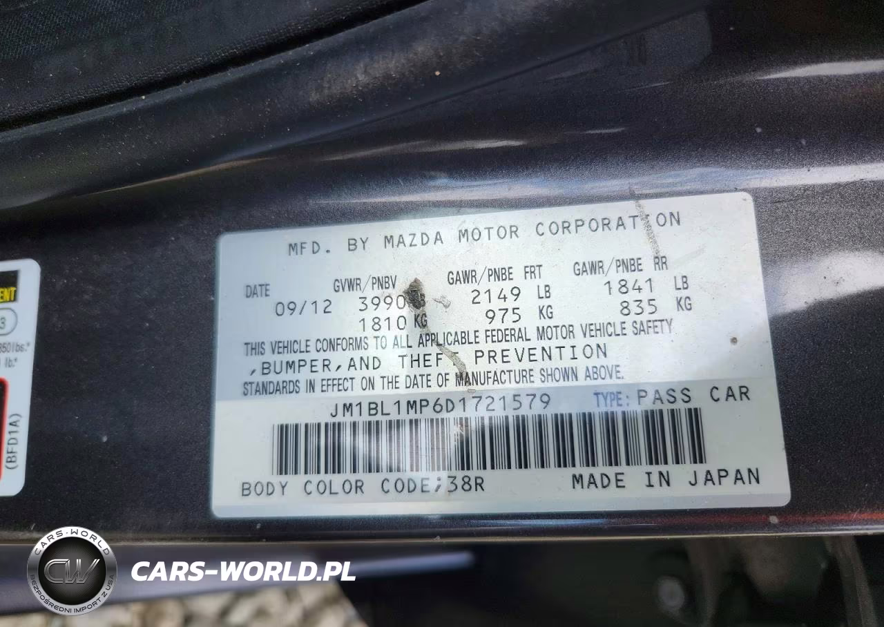 2013 Mazda 3 I VIN:JM1BL1MP6D1721579 - 12