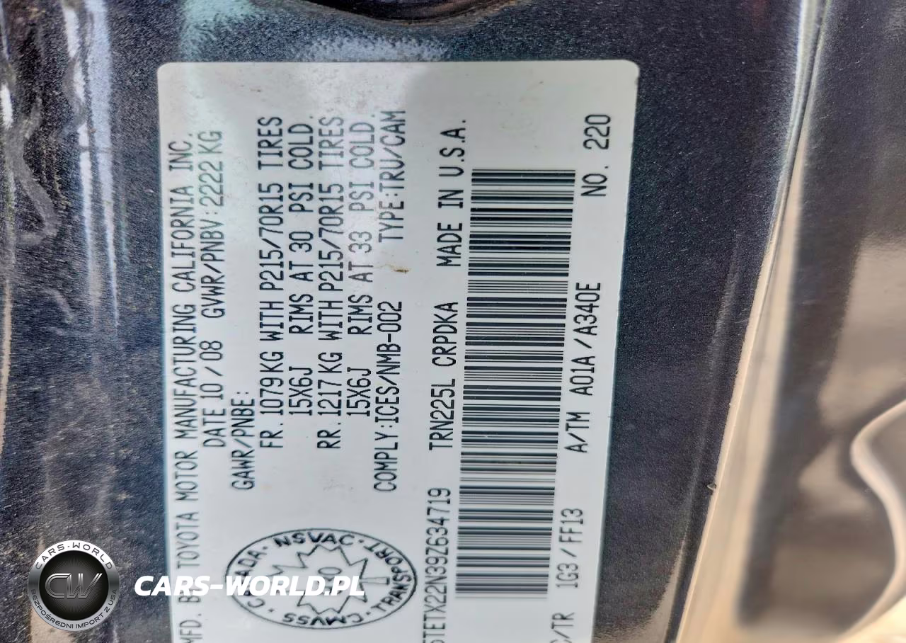 2009 Toyota Tacoma Access Cab VIN:5TETX22N39Z634719 - 12