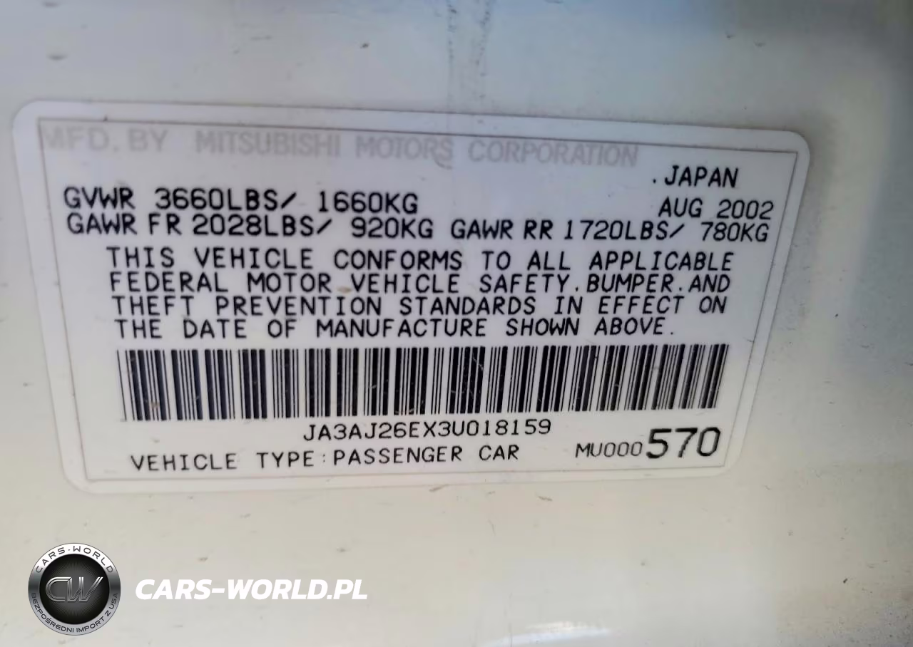 2003 Mitsubishi Lancer Es VIN:JA3AJ26EX3U018159 - 12