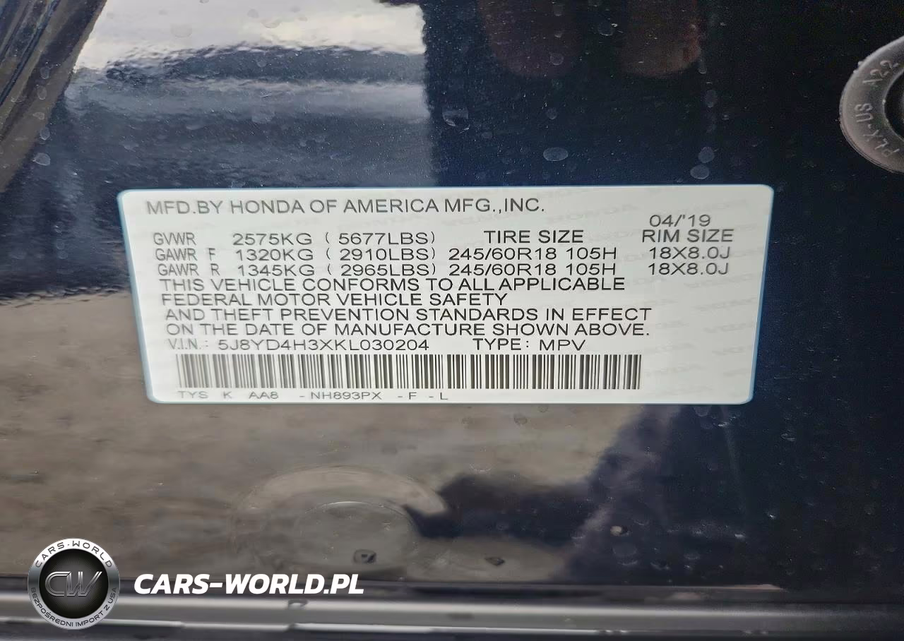 2019 Acura Mdx VIN:5J8YD4H3XKL030204 - 13