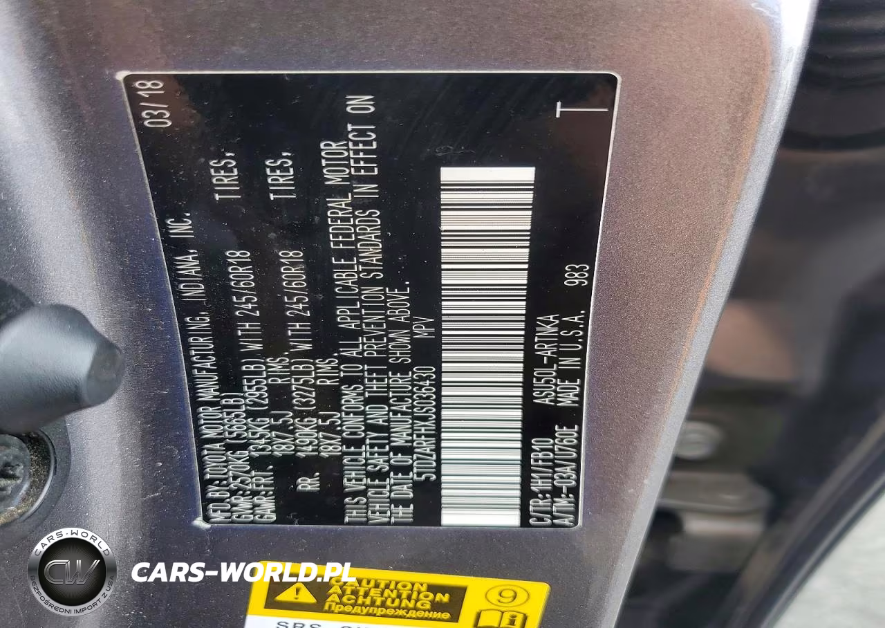 2018 Toyota Highlander Le VIN:5TDZARFHXJS036430 - 13