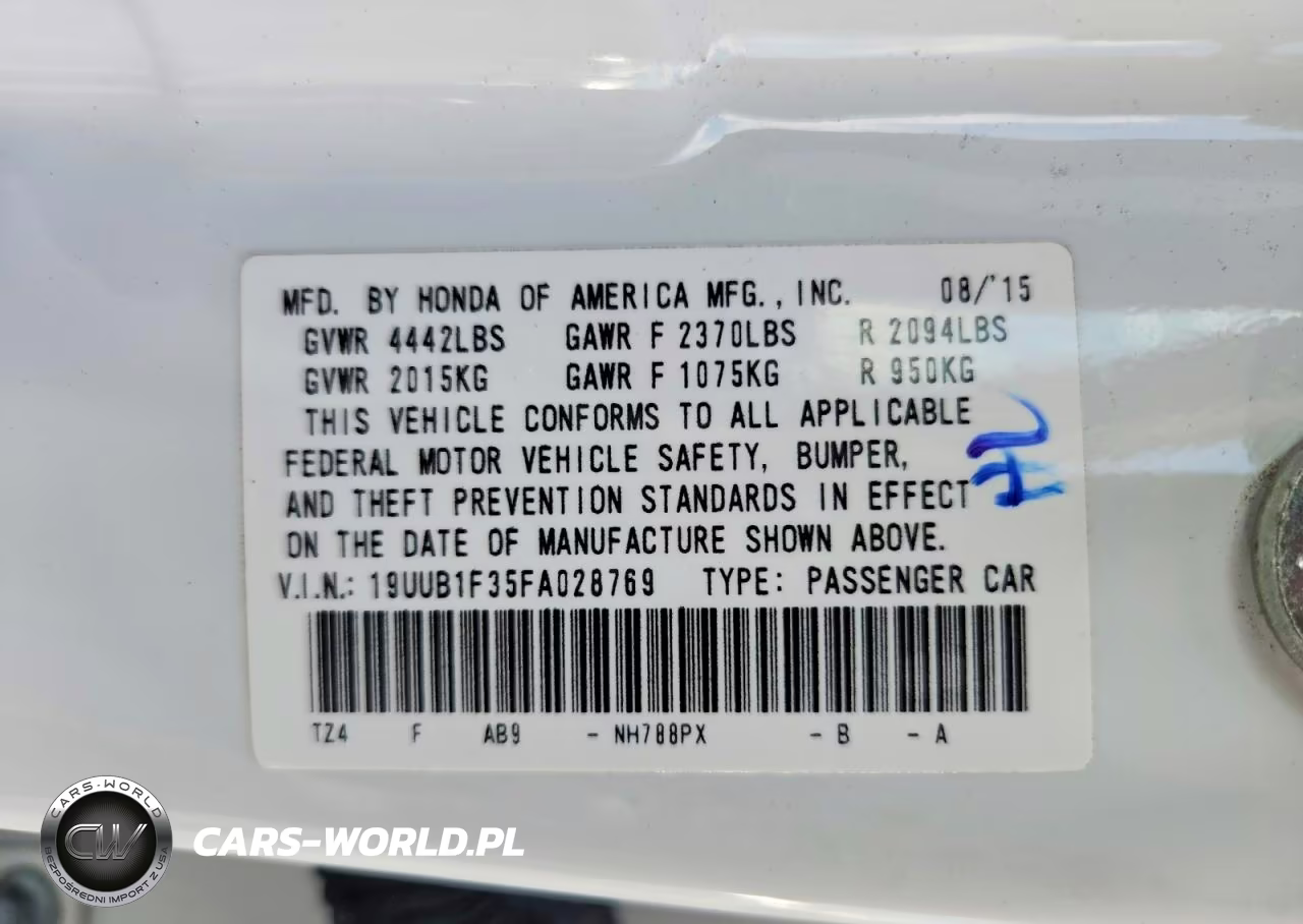 2015 Acura Tlx VIN:19UUB1F35FA028769 - 12
