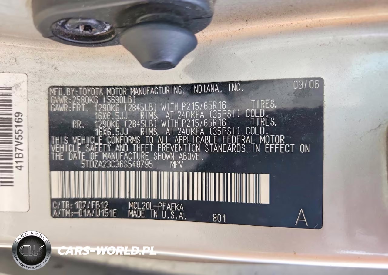 2006 Toyota Sienna Ce VIN:5TDZA23C36S548795 - 13