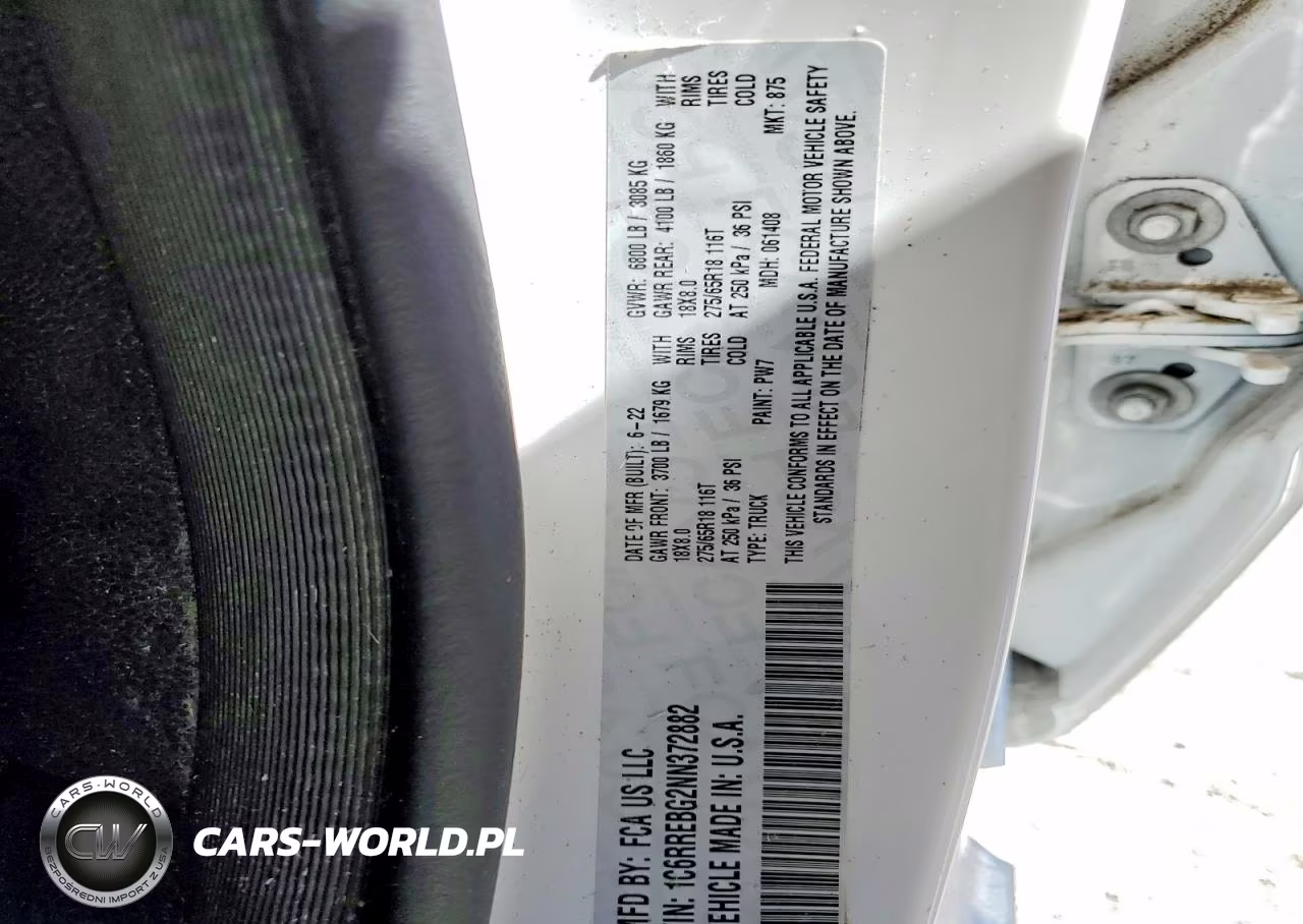 2022 Ram 1500 Big Horn VIN:1C6RREBG2NN372882 - 12