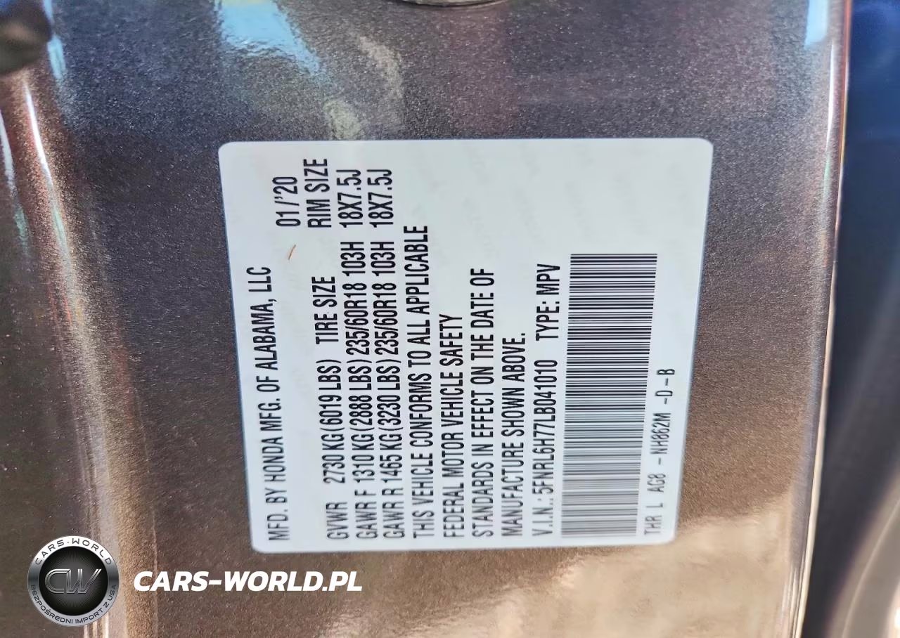 2020 Honda Odyssey Exl VIN:5FNRL6H77LB041010 - 14