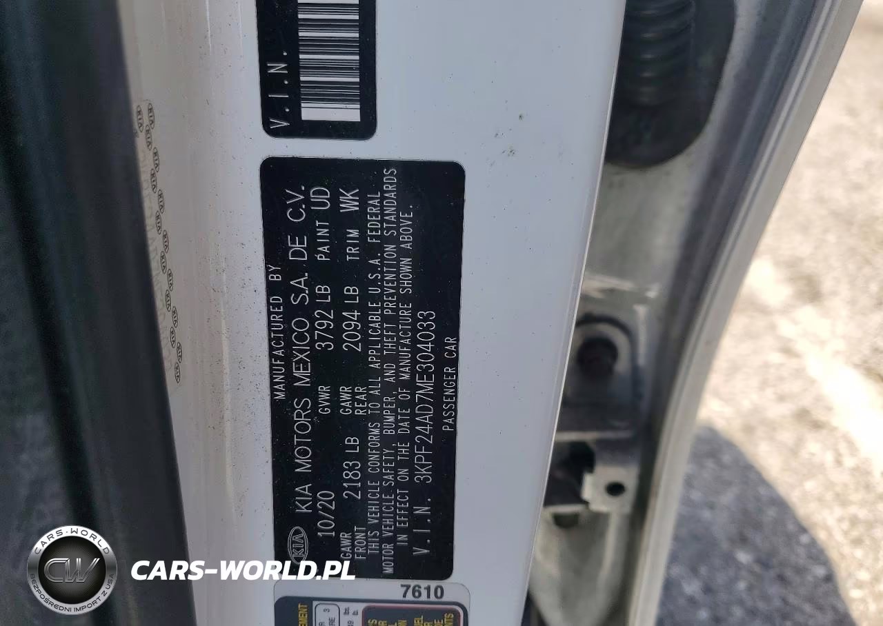 2021 Kia Forte Lxs VIN:3KPF24AD7ME304033 - 12