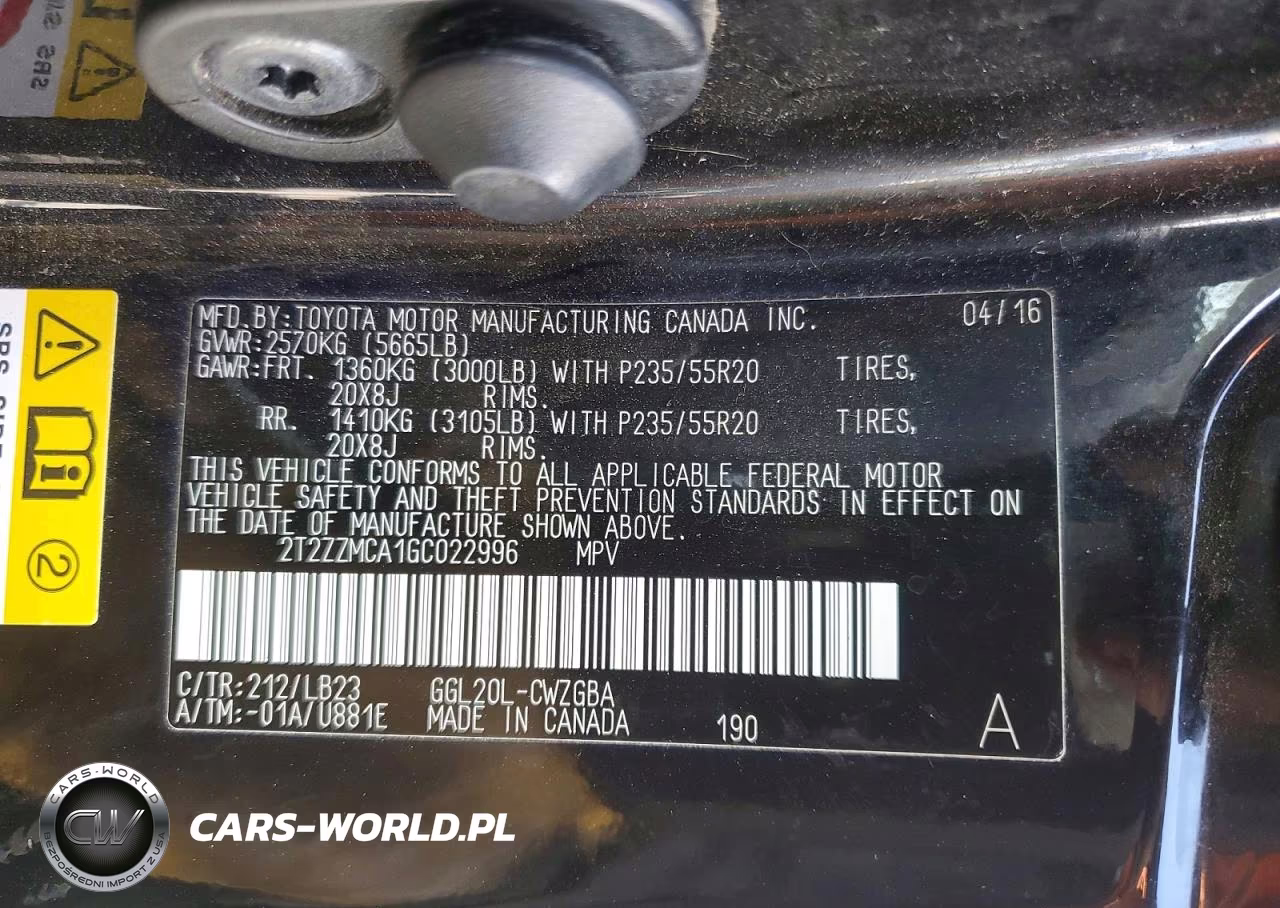 2016 Lexus Rx 350 VIN:2T2ZZMCA1GC022996 - 13
