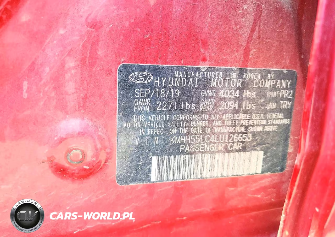 2020 Hyundai Elantra Gt N Line VIN:KMHH55LC4LU126653 - 12