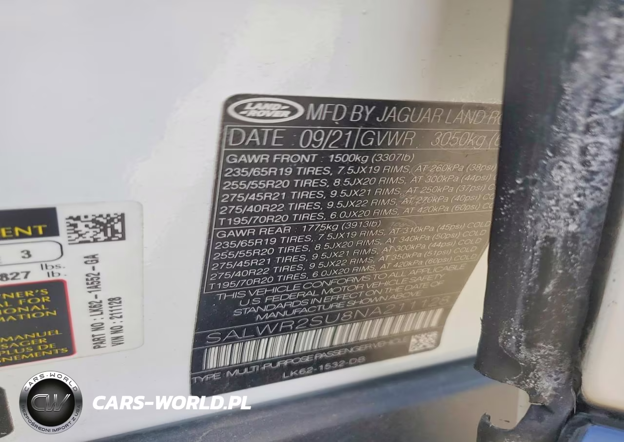 2022 Land Rover Range Rover Sport Hse Silver Edition VIN:SALWR2SU8NA211128 - 13