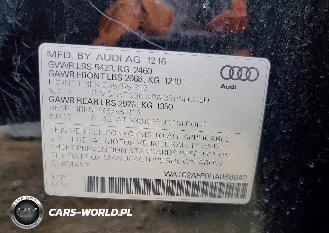 2017 Audi Q5 Premium VIN:WA1C2AFP0HA088842 - 13