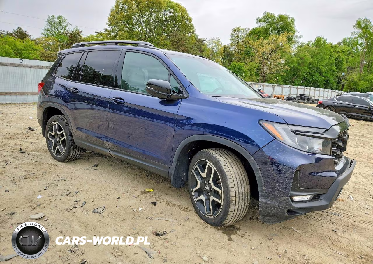 2022 Honda Passport Elite VIN:5FNYF8H01NB032033 - 4
