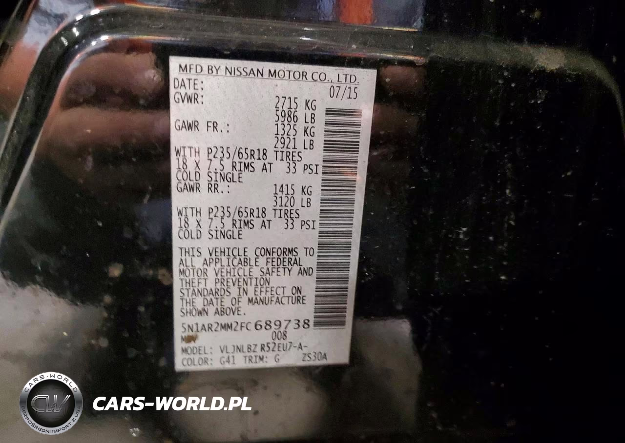 2015 Nissan Pathfinder S VIN:5N1AR2MM2FC689738 - 13
