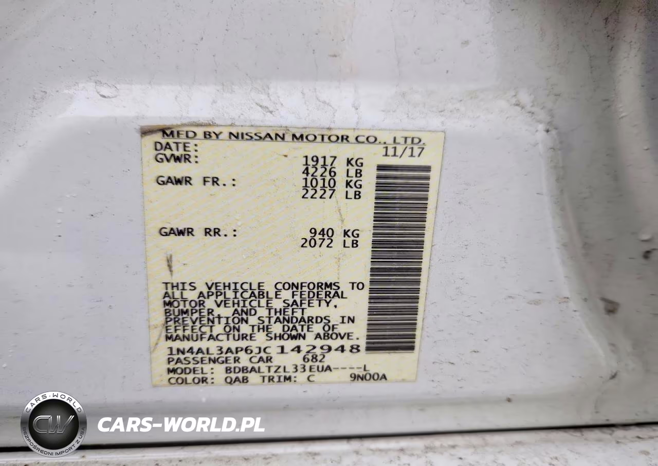 2018 Nissan Altima 2.5 Sl VIN:1N4AL3AP6JC142948 - 12