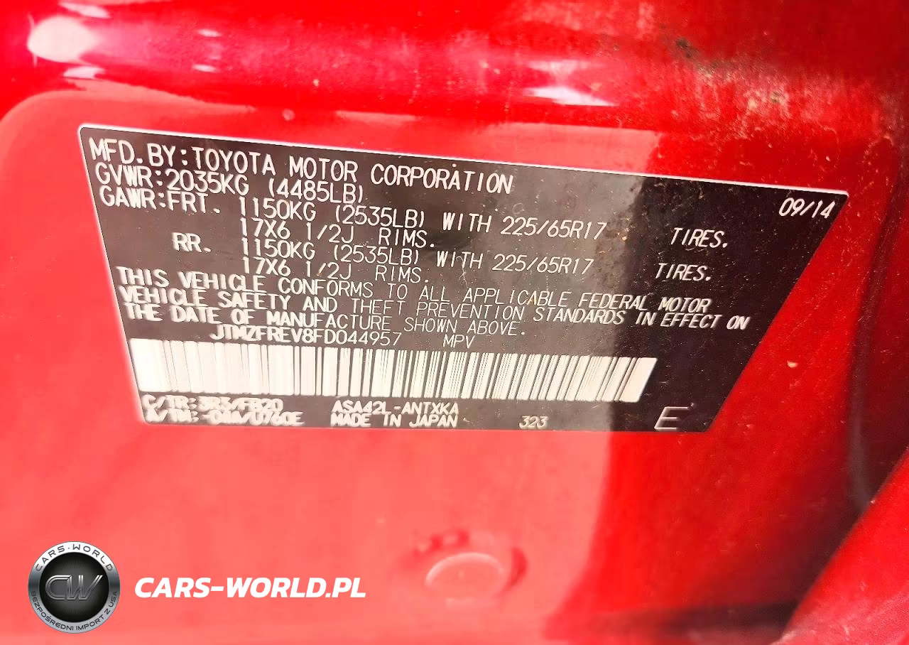 2015 Toyota Rav 4 VIN:JTMZFREV8FD044957 - 13