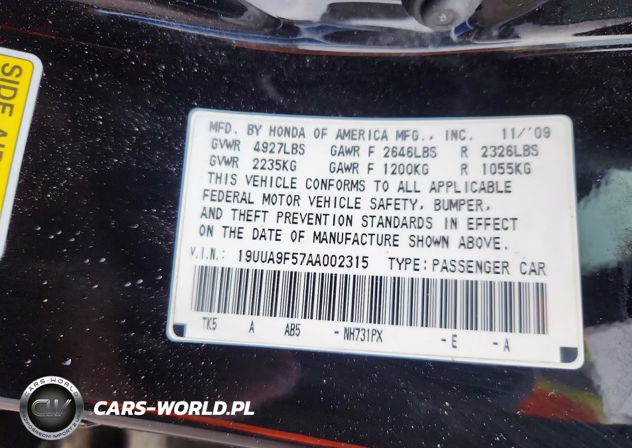 2010 Acura Tl VIN:19UUA9F57AA002315 - 12