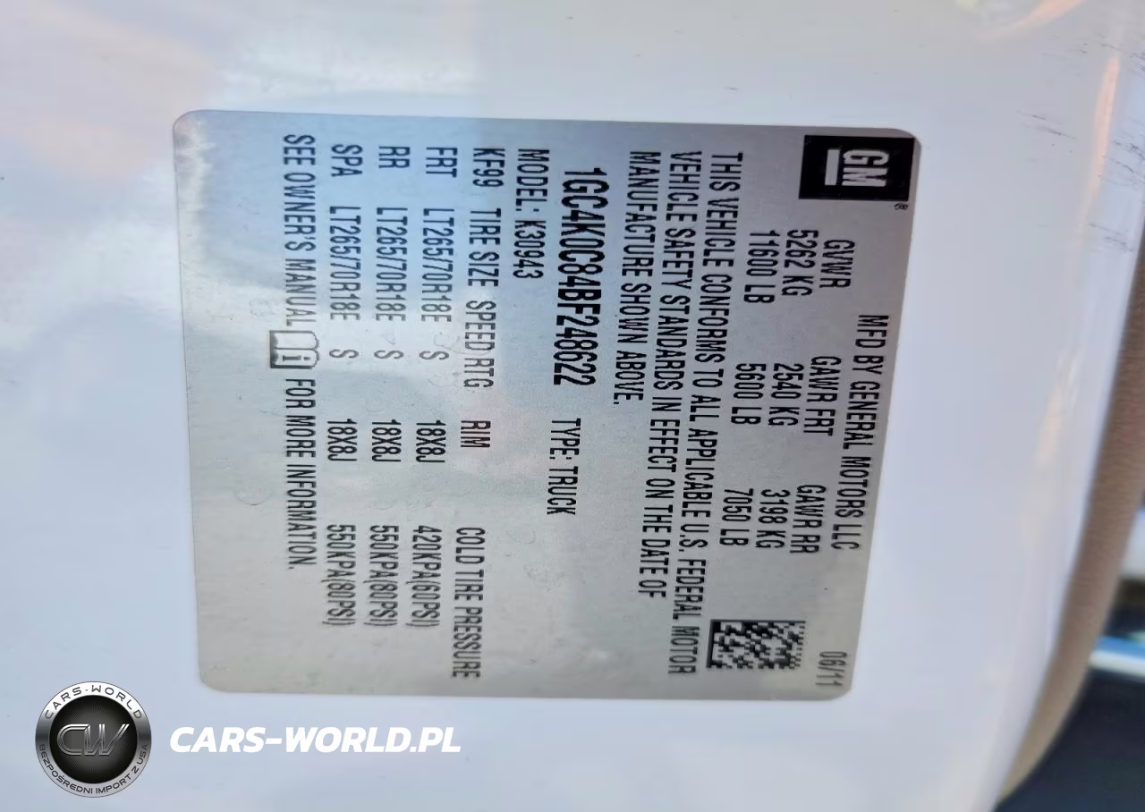 2011 Chevrolet Silverado K3500 Lt VIN:1GC4K0C84BF248622 - 12