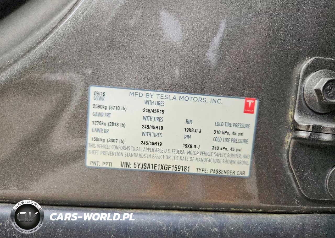 2016 Tesla Model S VIN:5YJSA1E1XGF159181 - 13