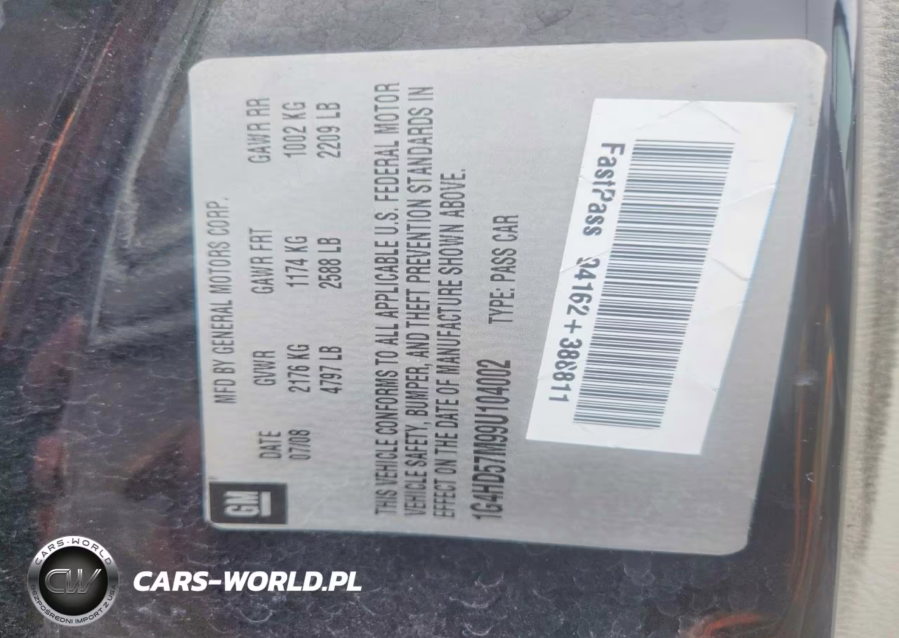 2009 Buick Lucerne Cxl VIN:1G4HD57M99U104002 - 12