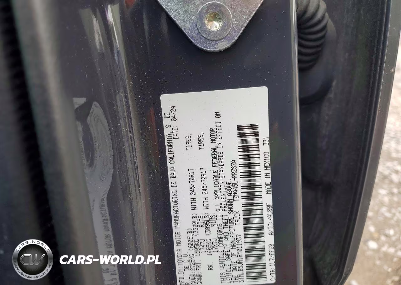 2024 Toyota Tacoma Sr5 VIN:3TMLB5JN1RM011937 - 12