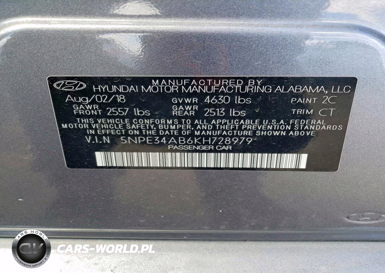 2019 Hyundai Sonata Limited Turbo VIN:5NPE34AB6KH728979 - 13
