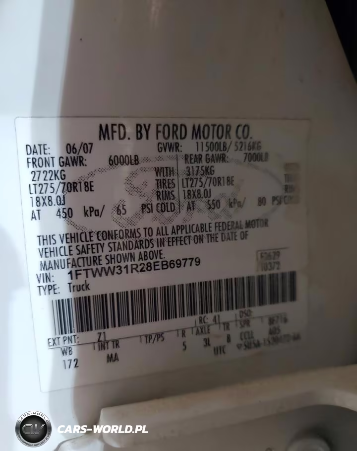 2008 Ford F350 Srw Super Duty VIN:1FTWW31R28EB69779 - 26