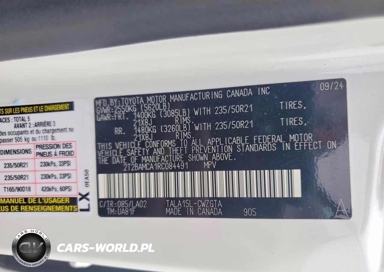 2024 Lexus Rx 350 Luxury VIN:2T2BAMCA1RC084491 - 12