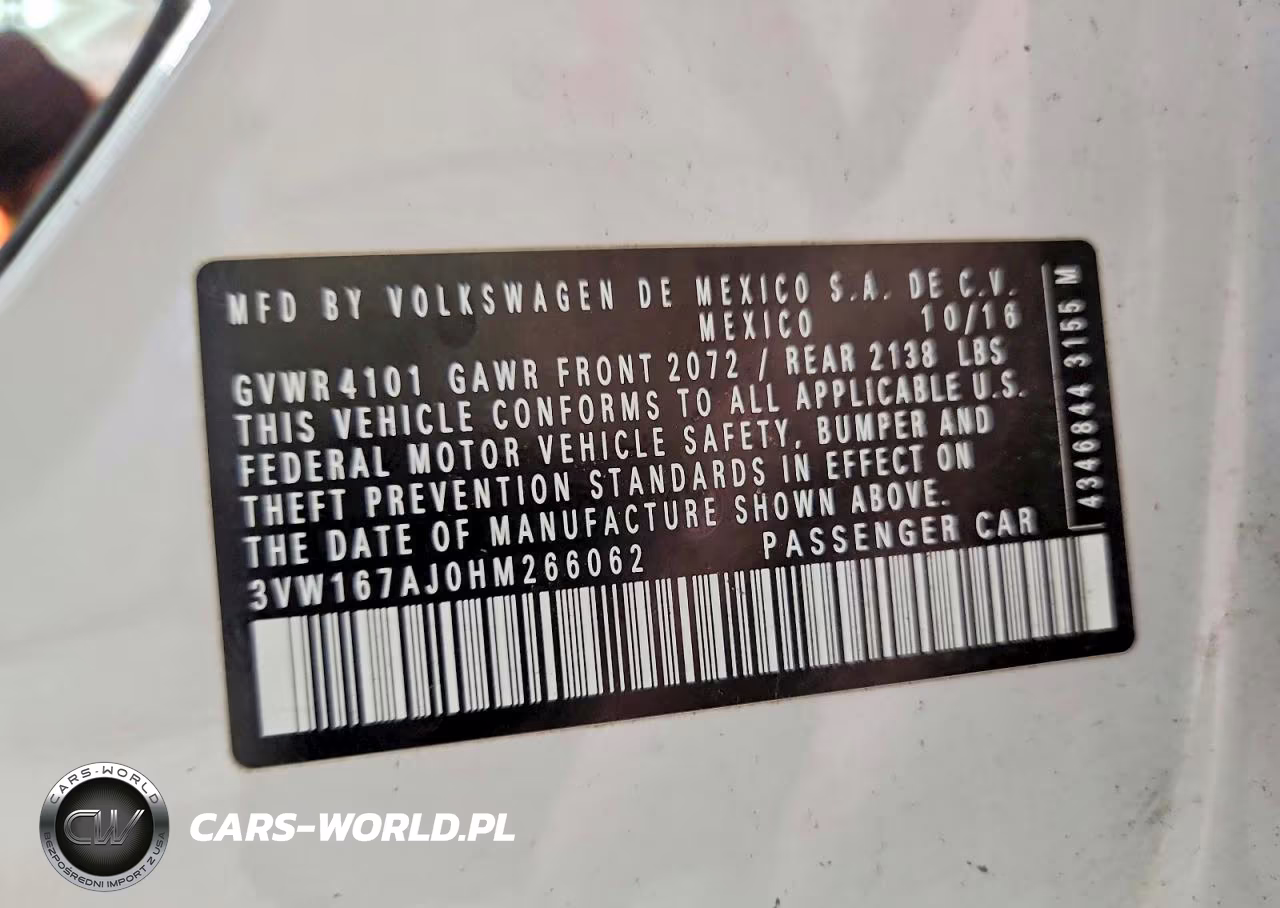 2017 Volkswagen Jetta S VIN:3VW167AJ0HM266062 - 12