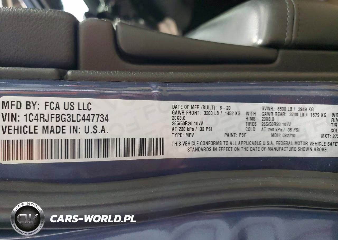 2020 Jeep Grand Cherokee Limited VIN:1C4RJFBG3LC447734 - 13