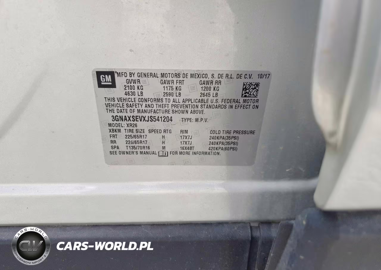 2018 Chevrolet Equinox Lt VIN:3GNAXSEVXJS541204 - 12