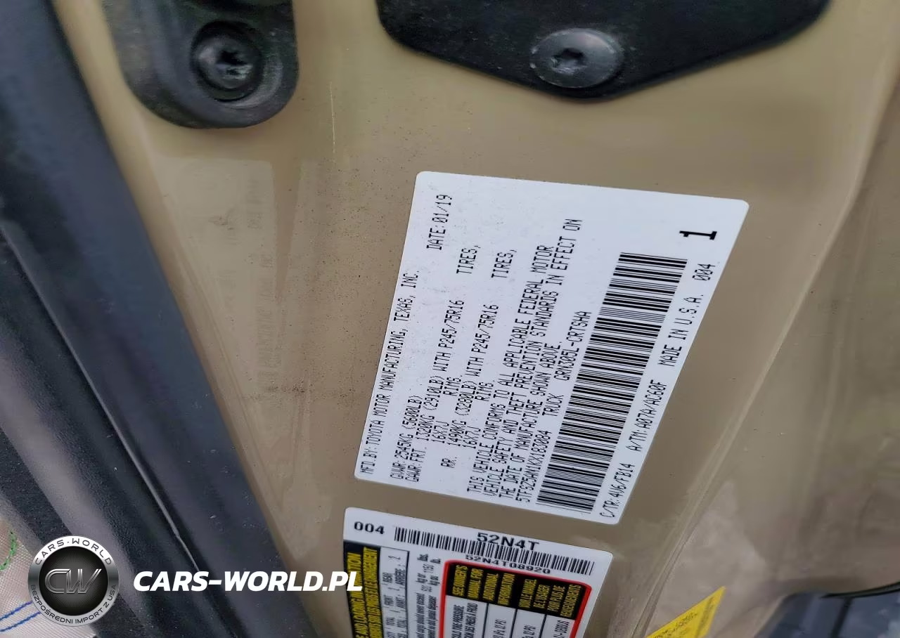 2019 Toyota Tacoma Sr V6 VIN:5TFSZ5AN1KX183084 - 12