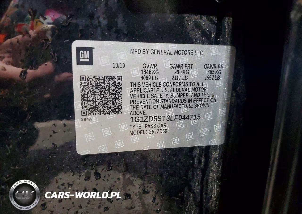 2020 Chevrolet Malibu Lt VIN:1G1ZD5ST3LF044715 - 12