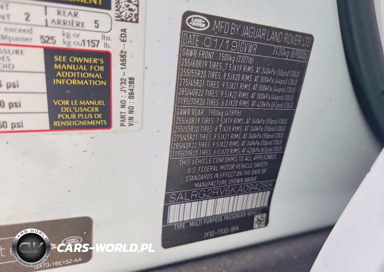 2019 Land Rover Discovery Se VIN:SALRG2RV6KA094288 - 13