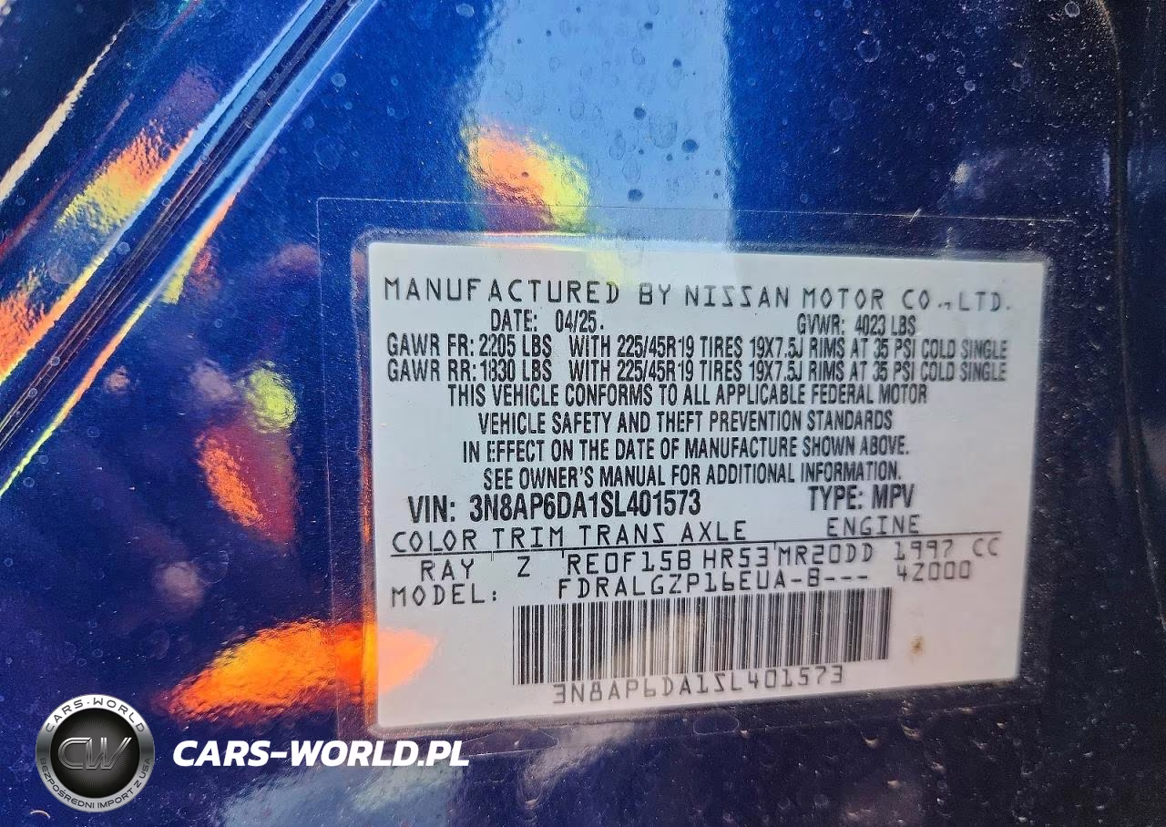 2025 Nissan Kicks Sr VIN:3N8AP6DA1SL401573 - 13