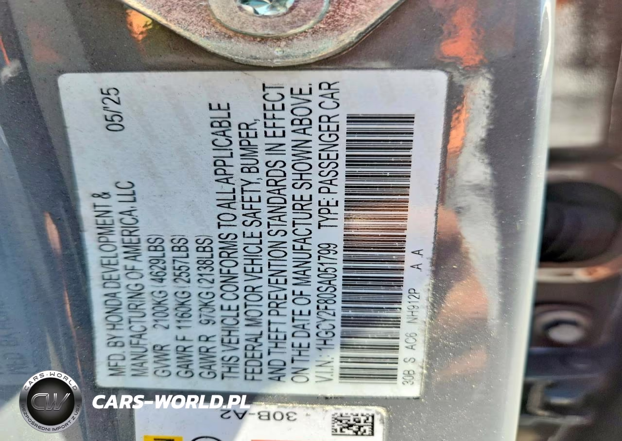 2025 Honda Accord Touring Hybrid VIN:1HGCY2F80SA051799 - 12