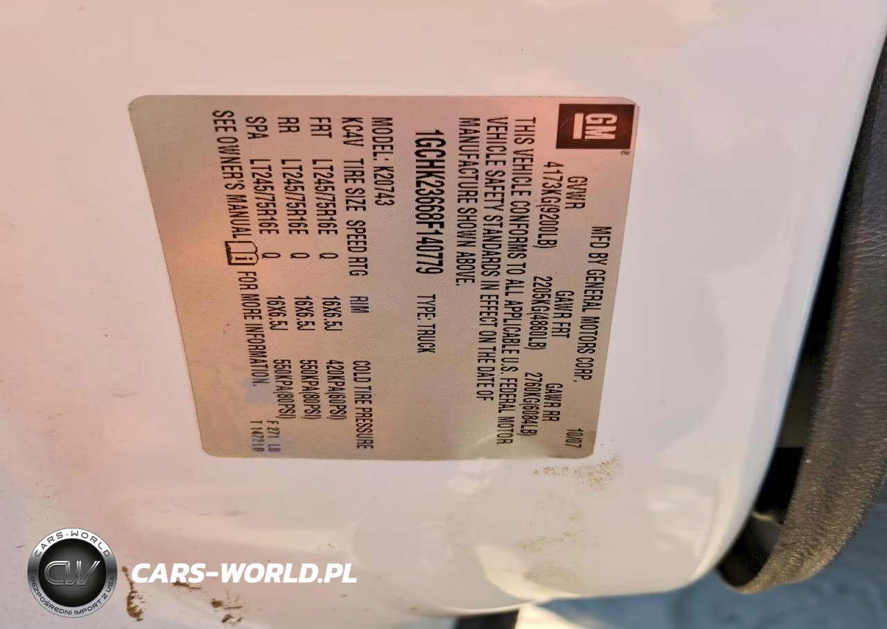 2008 Chevrolet Silverado K2500 Heavy Duty VIN:1GCHK23668F140779 - 12