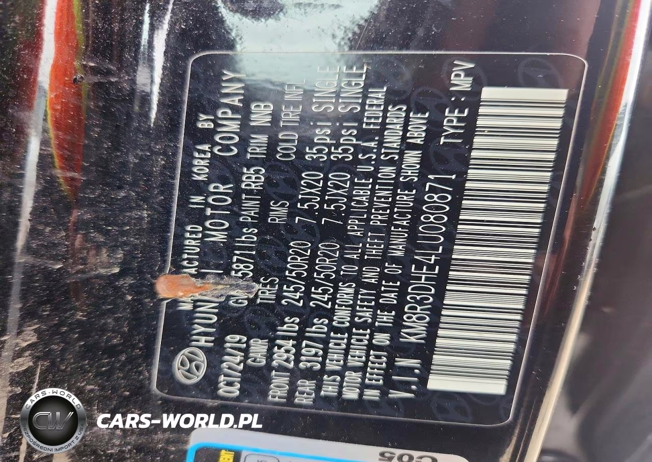 2020 Hyundai Palisade Sel VIN:KM8R3DHE4LU080871 - 13
