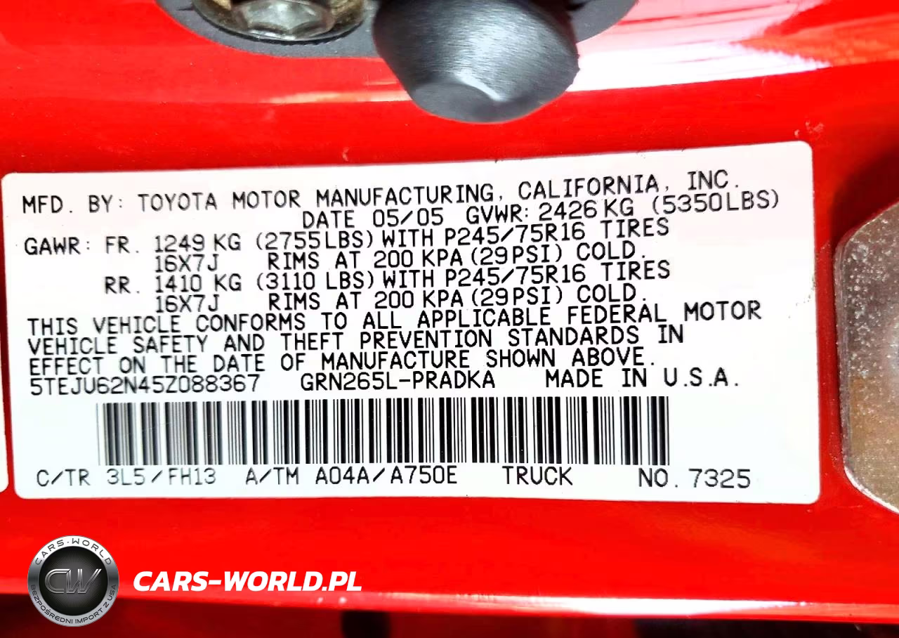 2005 Toyota Tacoma Double Cab Prerunner VIN:5TEJU62N45Z088367 - 12