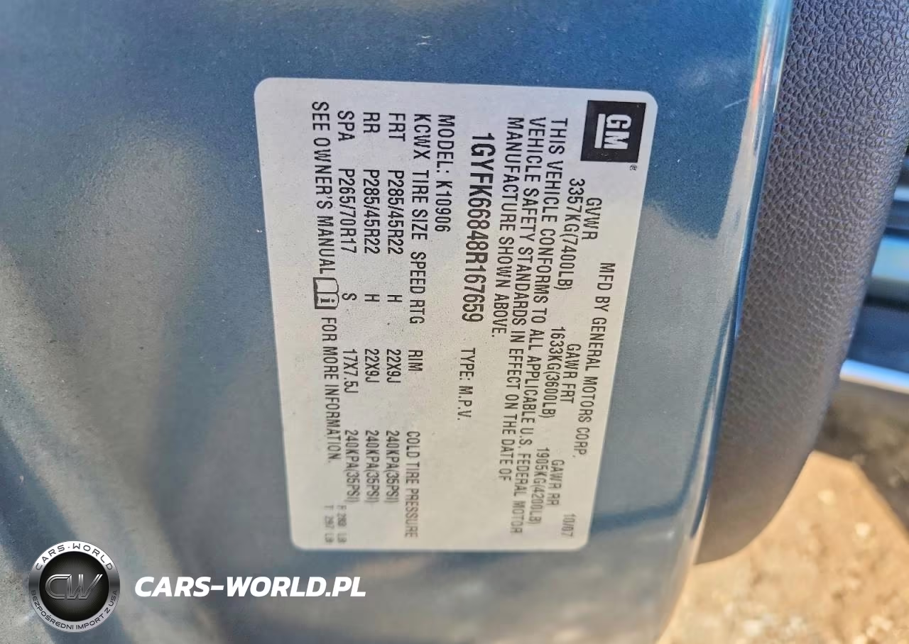 2008 Cadillac Escalade Esv VIN:1GYFK66848R167659 - 13