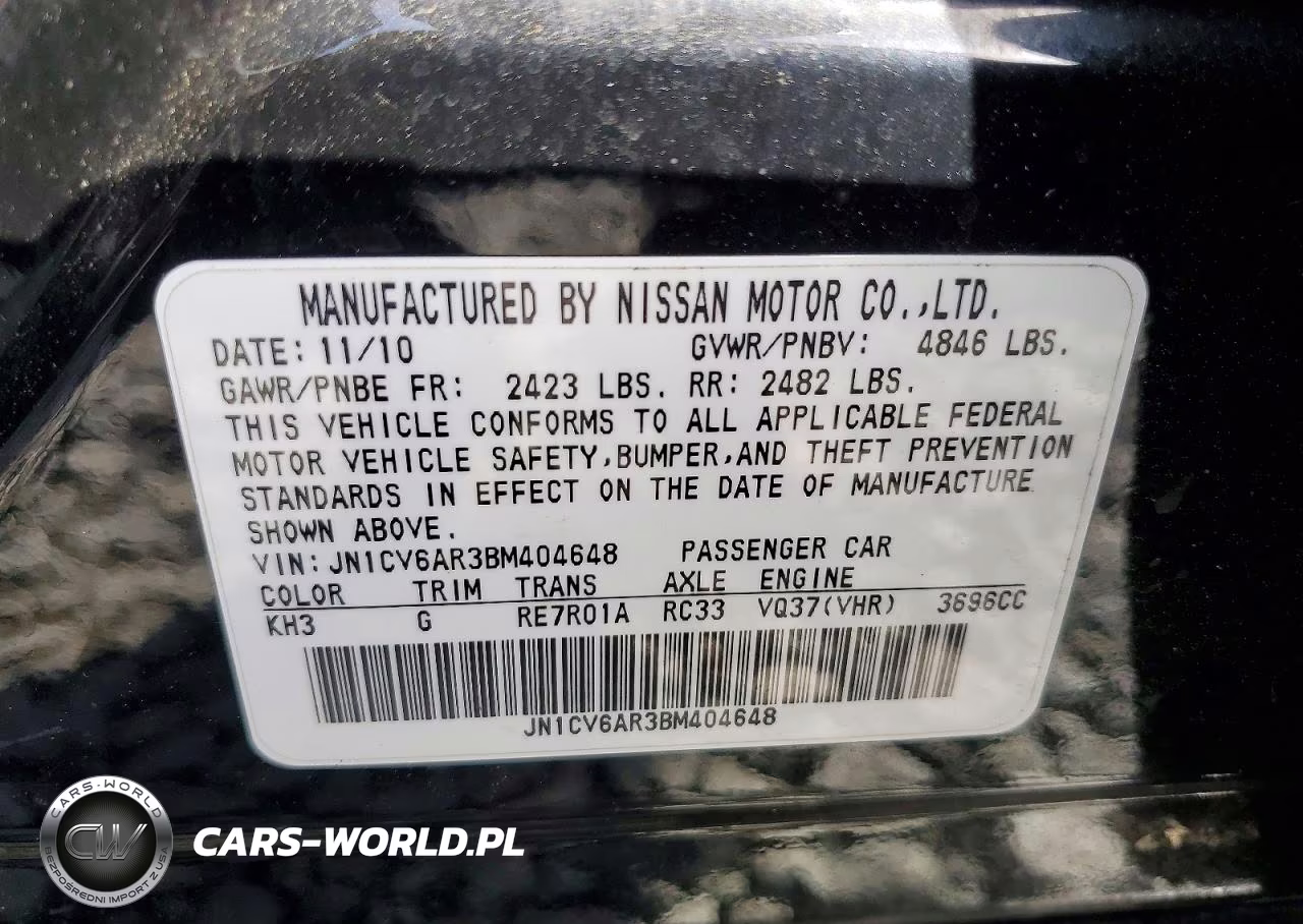 2011 Infiniti G37 Sedan X VIN:JN1CV6AR3BM404648 - 13