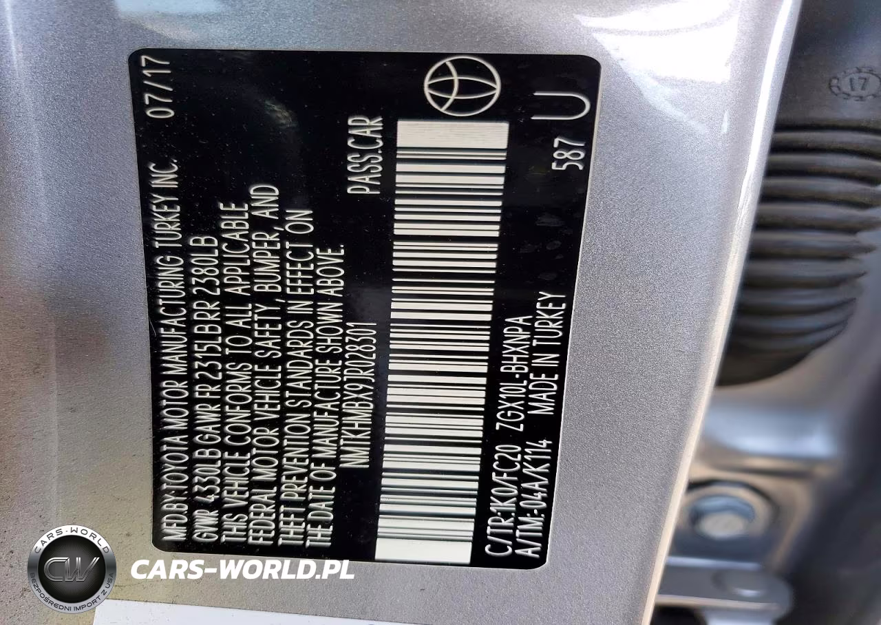 2018 Toyota C-Hr Xle VIN:NMTKHMBX9JR028301 - 13