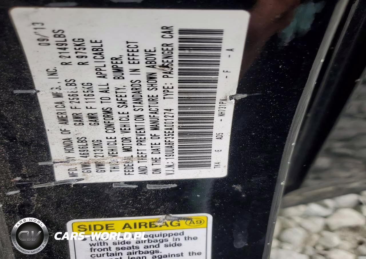 2014 Acura Tl Se VIN:19UUA8F35EA001274 - 12