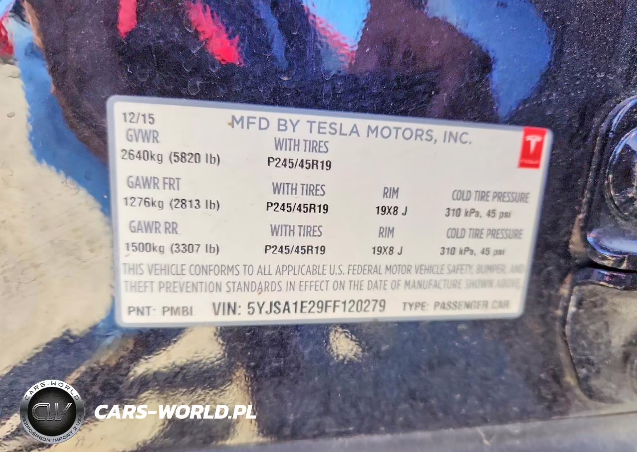 2015 Tesla Model S VIN:5YJSA1E29FF120279 - 12