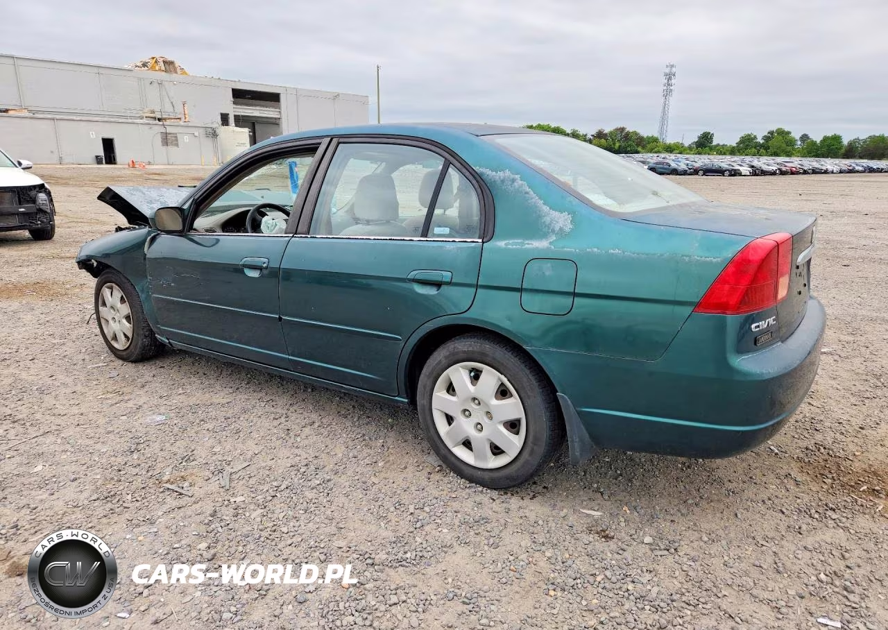 2001 Honda Civic Ex VIN:2HGES26791H532152 - 2