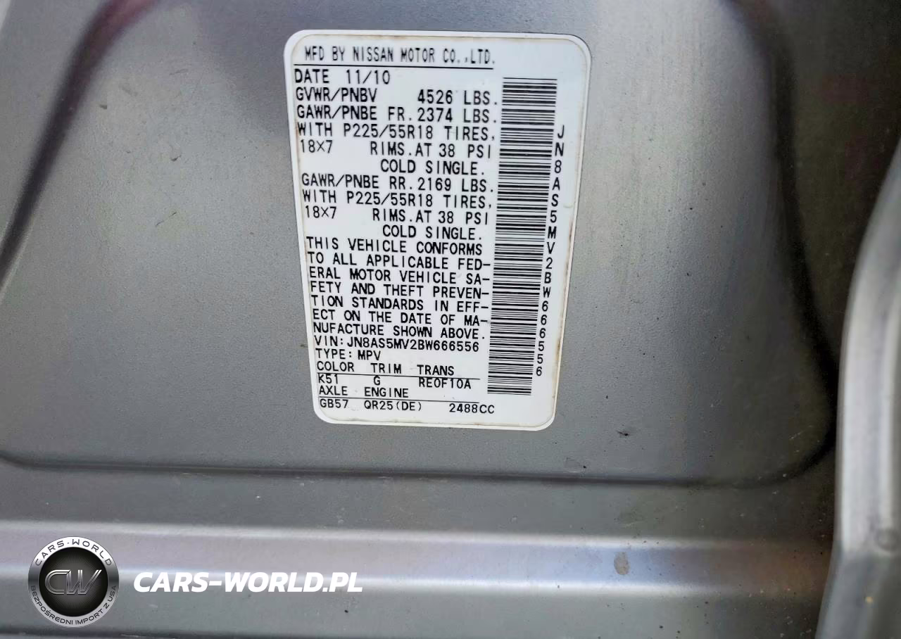 2011 Nissan Rogue S VIN:JN8AS5MV2BW666556 - 14