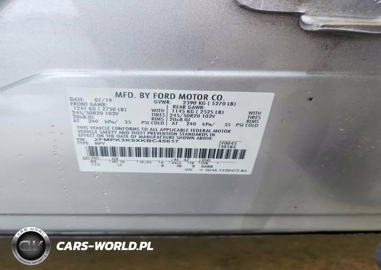 2019 Ford Edge Titanium VIN:2FMPK3K9XKBC45617 - 13